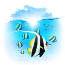 fishes, Animals DeepSkyBlue icon