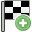 Add, Checkerflag DarkSeaGreen icon