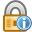Information, Lock DarkGoldenrod icon