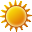 sun OrangeRed icon