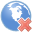 delete, world SkyBlue icon