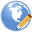 Edit, world SkyBlue icon