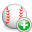 baseball, Add Red icon