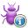bug, Info DarkOrchid icon