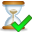 Accept, Hourglass ForestGreen icon