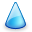 Blue, cone DarkCyan icon