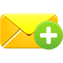 Add, Email Gold icon