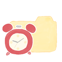 Clock, Ak, Folder, vanilla Moccasin icon