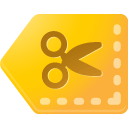 Coupon, tag, y Gold icon