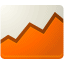 graph, line, O OrangeRed icon