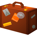 suitcase, Br SaddleBrown icon