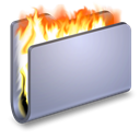 Folder, Burn DarkGray icon