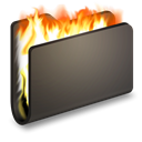 Burn, Folder DimGray icon