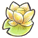 lotus, Flower Khaki icon