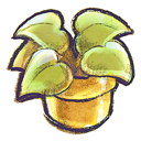 flowerpot, plant DarkKhaki icon