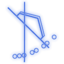 B, thrust RoyalBlue icon