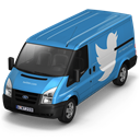 twitter, Front SteelBlue icon