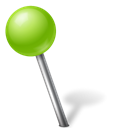Ball, chartreuse, mapmarker, Left Black icon