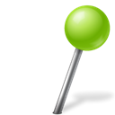 right, Ball, chartreuse, mapmarker Black icon