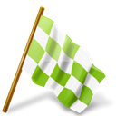 chartreuse, right, mapmarker, Chequeredflag Black icon