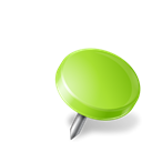 chartreuse, mapmarker, right, drawingpin Black icon
