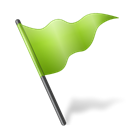 flag, chartreuse, mapmarker Black icon