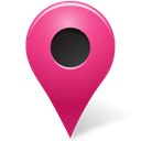pink, mapmarker, marker, outside Black icon