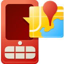 Mobile, Maps, for Maroon icon