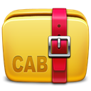Folder, Cab, Archive Goldenrod icon