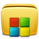Folder, programs Khaki icon