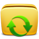 subscription, Folder Goldenrod icon
