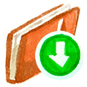 download, red Chocolate icon