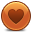 Orange, Heart SaddleBrown icon