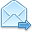 Forward, Email LightCyan icon