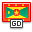 Grenada, flag Red icon