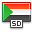 Sudan, flag DarkSlateGray icon