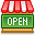 open, Shop ForestGreen icon