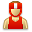 boxer, user Red icon