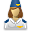 Stewardess, user Black icon