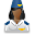 user, Stewardess Black icon