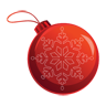 christmas, bauble Crimson icon