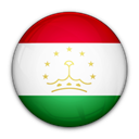 of, Tajikistan, flag Black icon