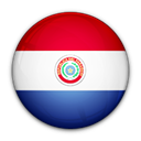 Paraguay, flag, of Black icon