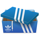 shoe, Box, Adidas SteelBlue icon