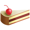 slice, Ice, Cream, cake Crimson icon