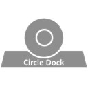 Dock, Circle Gray icon