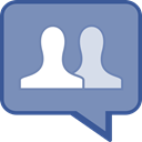 Facebook, invite LightSlateGray icon