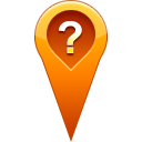 location, question, pin Chocolate icon