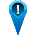 location, warning, pin Teal icon