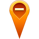 pin, location, remove Chocolate icon